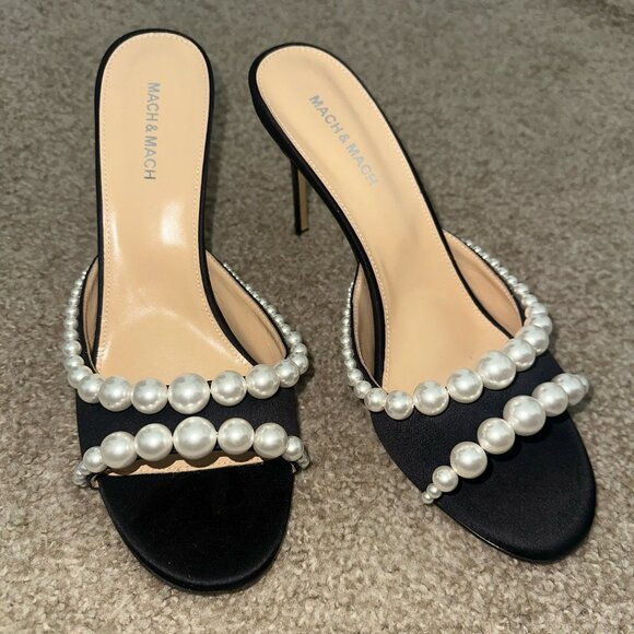 Mach & Mach SIRENE SATIN MULES - Picture 4 of 7